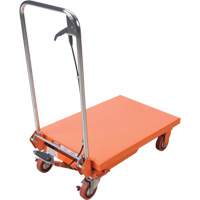Hydraulic Scissor Lift Table, 27-1/2" L x 17-3/4" W, Steel, 330 lbs. Capacity MP005 | Action Paper
