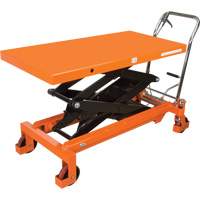 Hydraulic Scissor Lift Table, 48" L x 24" W, Steel, 1540 lbs. Capacity MP012 | Action Paper