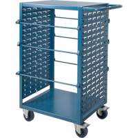 Mobile Wire Spool Cart, Steel, 6 Rod, 21" W x 48" H x 38" D, 1200 lbs. Capacity Action Paper