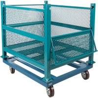 Dolly for Open Mesh Container, 40.5" W x 34-1/2" D x 10" H, 3000 lbs. Capacity MP097 | Action Paper