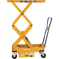 DC Powered Hydraulic Scissor Lift Elevating Cart, Steel, 39-3/4" L x 20-1/2" W, 1000 lbs. Capacity MP111 | Action Paper