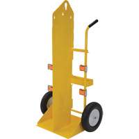 Welding Cylinder Torch Cart, Foam-Filled Wheels, 23-13/16" W x 22-13/16" L Base, 500 lbs. Action Paper