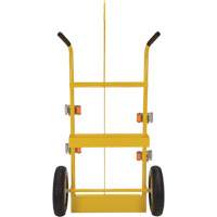 Welding Cylinder Torch Cart, Foam-Filled Wheels, 23-13/16" W x 22-13/16" L Base, 500 lbs. Action Paper