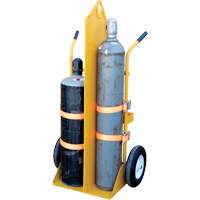 Welding Cylinder Torch Cart, Foam-Filled Wheels, 23-1/8" W x 22-13/16" L Base, 500 lbs. Action Paper