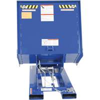 Open Sided Hopper, Steel, 1 cu.yd., Blue Action Paper