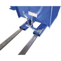 Open Sided Hopper, Steel, 1 cu.yd., Blue Action Paper