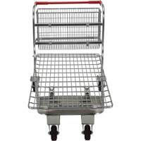 Nestable Wire Cart, Steel, 28-3/4" x 37-1/16" x 59-5/8", 275 lbs. Capacity Action Paper