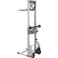 Appareil de levage portatif en aluminium, M&eacute;canisme Pompe au pied, Capacit&eacute; de 200 lb, Levage max de 61" Action Paper