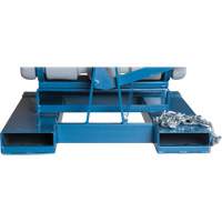 Self-Dumping Hopper, Polyethylene, 1-1/10 cu.yd, Grey Action Paper