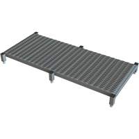 Adjustable Height One-Step Work Platform, 24" W x 59" D, 800 lbs. Capacity, All-Welded Action Paper