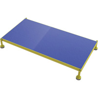 Adjustable Height One-Step Work Platform, 24" W x 48" D, 800 lbs. Capacity, All-Welded Action Paper