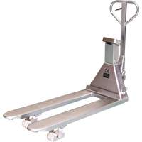 Eco Weigh-Scale Pallet Truck, 48" L x 27" W, 4400 lbs. Cap. MP258 | Action Paper