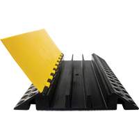 Powerhouse Heavy-Duty Straight Cable Protector, 3 Channels, 36" L x 19.75" W x 3" H Action Paper