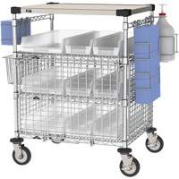 PPE Check-In Station, Stainless Steel, 43" x 40" x 24", 900 lbs. Capacity Action Paper