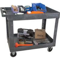 Chariot utilitaire pour l'entretien, 2 tiers, 24-5/8" x 32-1/2" x 40", Capacit&eacute; 550 lb Action Paper