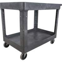 Chariot utilitaire pour l'entretien, 2 tiers, 24-5/8" x 32-1/2" x 40", Capacit&eacute; 550 lb Action Paper