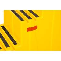 Industrial Step Stool, 3 Steps, 34-13/16" x 22-7/16" x 28-1/2" High Action Paper