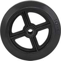 Mold-On Rubber Wheel, 10" (254 mm) Dia. x 2" (50.8 mm) W, 948 lbs. (430 kg) Capacity Action Paper