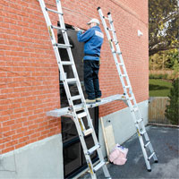 Telescoping Work Plank, 204" W x 12" D, 250 lbs. Capacity, Knocked Down Action Paper