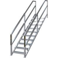 Syst&egrave;me d'escalier modulaire pour la construction de 6-10 marches SmartStairs, 75" ha Action Paper