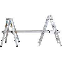Telescoping Multi-Position Ladder, Aluminum, 300 lbs., CSA Grade 1A Action Paper