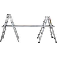 Telescoping Multi-Position Ladder, Aluminum, 300 lbs., CSA Grade 1A Action Paper