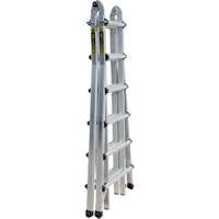 Telescoping Multi-Position Ladder, Aluminum, 300 lbs. Action Paper