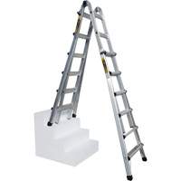 Telescoping Multi-Position Ladder, Aluminum, 300 lbs. Action Paper