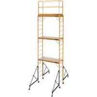 Complete 18' Drywall  Baker Scaffold Tower Set, 122" D x 236" H Action Paper