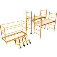 Complete 12' Drywall Baker Scaffold Tower Set, 58-1/2" D x 183" H Action Paper