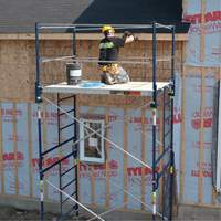 Complete Scaffold Tower with Casters, 69-1/2" D x 178" H Action Paper