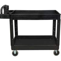 Utility Cart, 2 Tiers, 25-5/8" x 33-1/2" x 43-3/4", 550 lbs. Capacity Action Paper