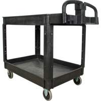 Utility Cart, 2 Tiers, 25-5/8" x 33-1/2" x 43-3/4", 550 lbs. Capacity Action Paper