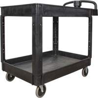 Utility Cart, 2 Tiers, 25-5/8" x 33-1/2" x 43-3/4", 550 lbs. Capacity Action Paper