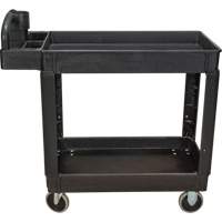 Utility Cart, 2 Tiers, 17-1/8" x 33-1/2" x 37-5/8", 550 lbs. Capacity Action Paper