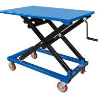 Manual Scissor Lift Table, 37-3/8" L x 23-5/8" W, Steel, 660 lbs. Capacity Action Paper
