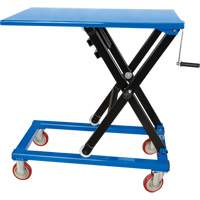Manual Scissor Lift Table, 37-3/8" L x 23-5/8" W, Steel, 660 lbs. Capacity Action Paper