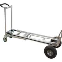 3-in-1 Convertible Hand Truck, Aluminum, 600 lbs. Capacity Action Paper