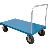 Heavy-Duty Platform Truck, 48" L x 24" W, 1200 lbs. Capacity, Flat Free Casters Action Paper