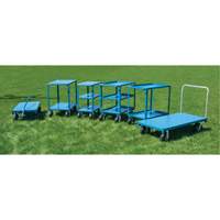 Heavy-Duty Platform Truck, 48" L x 24" W, 1200 lbs. Capacity, Flat Free Casters Action Paper