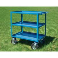 Outdoor Shelf Cart, 3 Tiers, 18" W x 39" H x 33" D, 1200 lbs. Capacity Action Paper