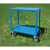 Outdoor Shelf Cart, 2 Tiers, 18" W x 39" H x 33" D, 1200 lbs. Capacity Action Paper