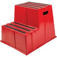 Industrial Step Stool, 2 Steps, 26" x 22-7/16" x 19-11/16" High Action Paper