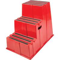 Industrial Step Stool, 3 Steps, 34-13/16" x 22-7/16" x 28-1/2" High Action Paper