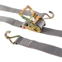 Tendeur d'arrimage utilitaire robuste, Crochet en J, 2" la x 16' lo, Charge d'utilisation 500 lb (227 kg) Action Paper