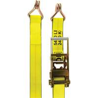 Winch Strap, J-Hook, 3" W x 30' L, 5400 lbs. (2449 kg) Working Load Limit Action Paper