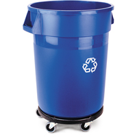 Contenant de collecte des d&eacute;chets recyclable Brute, Vrac, Plastique, 32 gal. US Action Paper