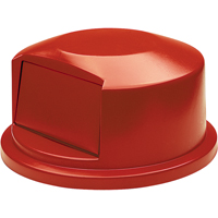Round Brute&reg; Tops, Dome Lid, Plastic/Polyethylene, Fits Container Size: 24" Dia. Action Paper