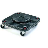 Socles roulants  Brute, carr&eacute;s, Poly&eacute;thyl&egrave;ne, Noir Action Paper