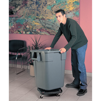 Socles roulants  Brute, carr&eacute;s, Poly&eacute;thyl&egrave;ne, Noir Action Paper